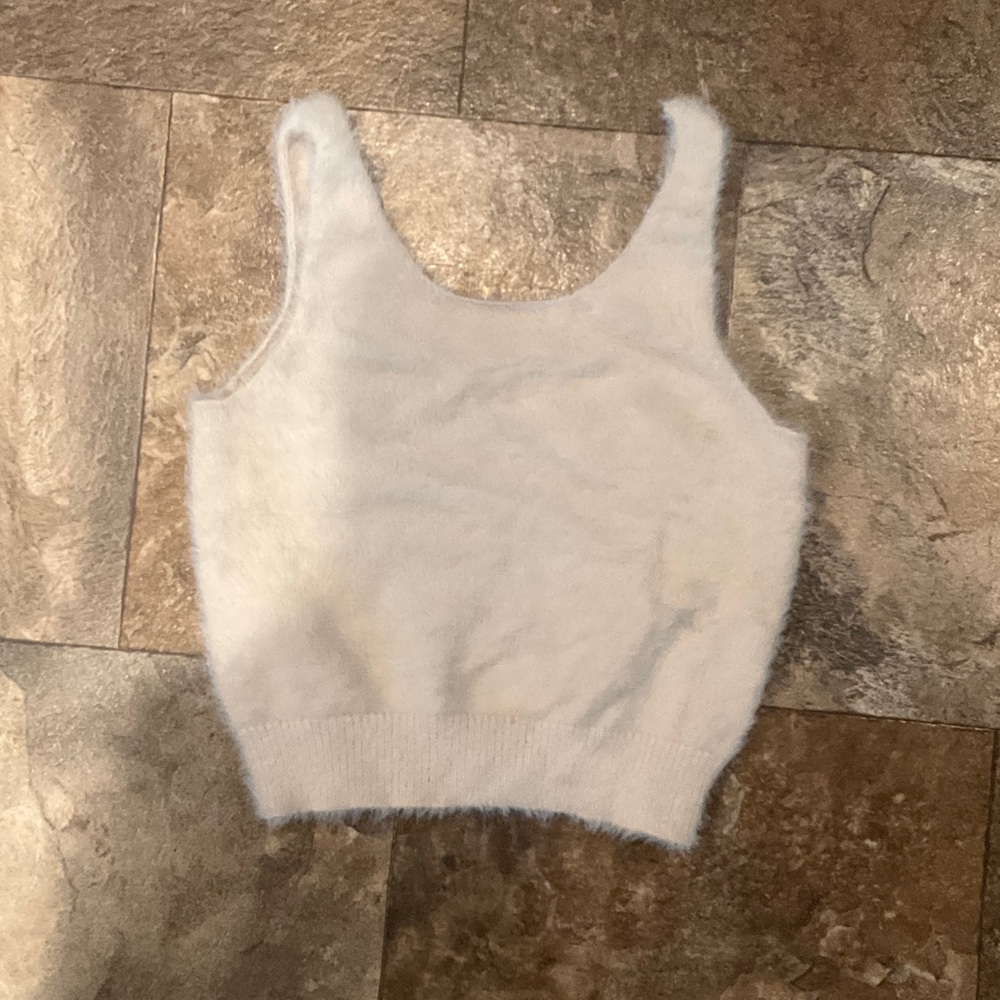 Volcom Soft White Fuzzy Top